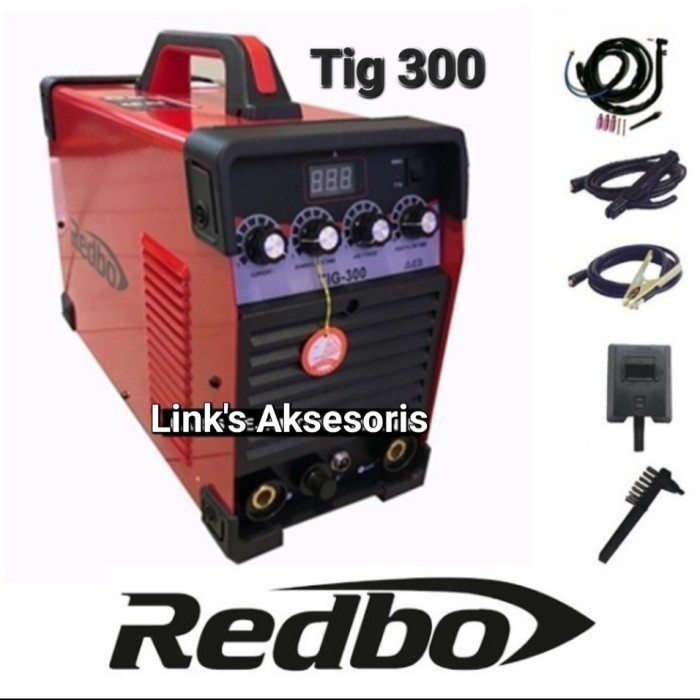 Mesin Las Argon REDBO TIG 300 A 300A Trafo Inverter Listrik 3 Phase