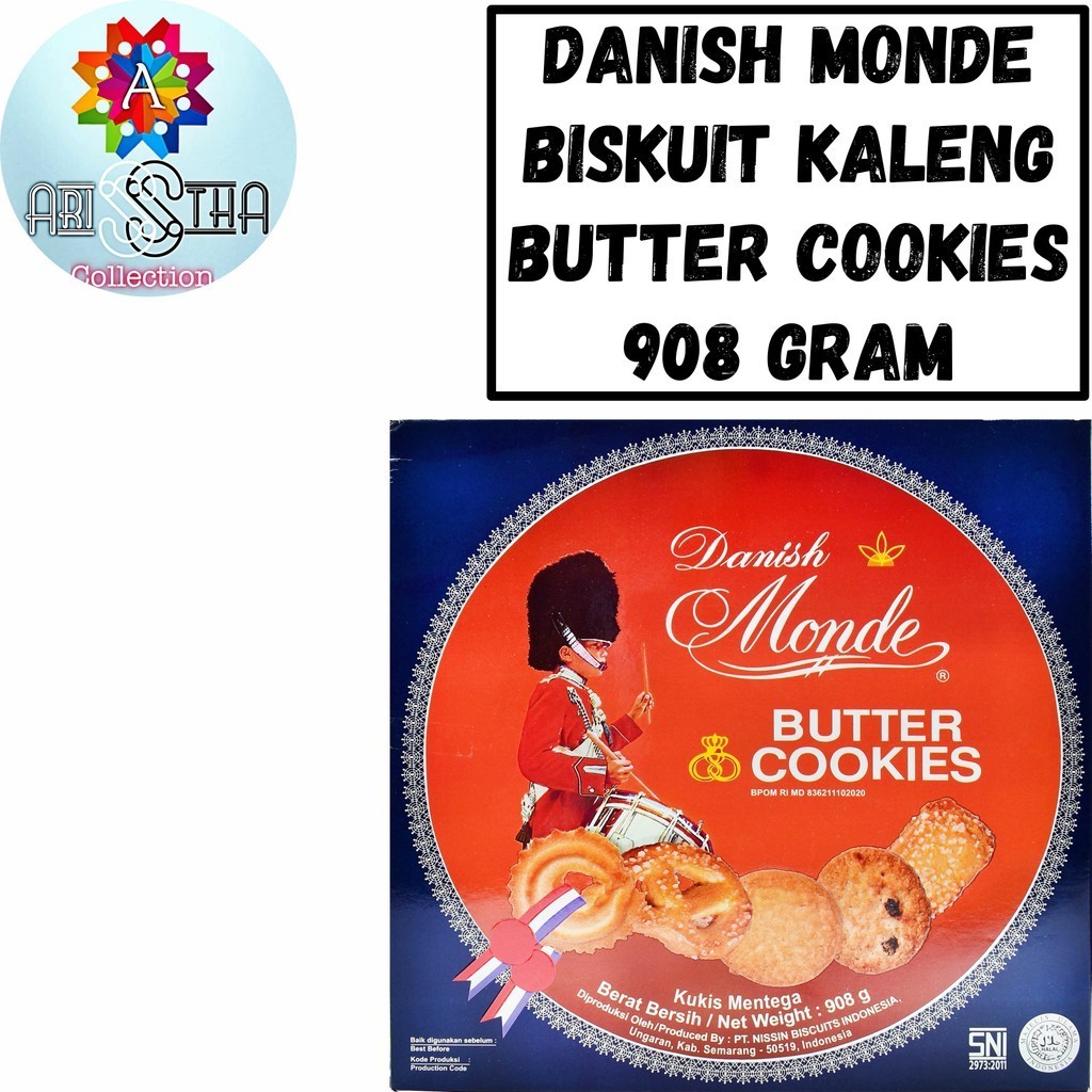 

Danish Monde Butter Cookies Biskuit Kaleng 908 Gram