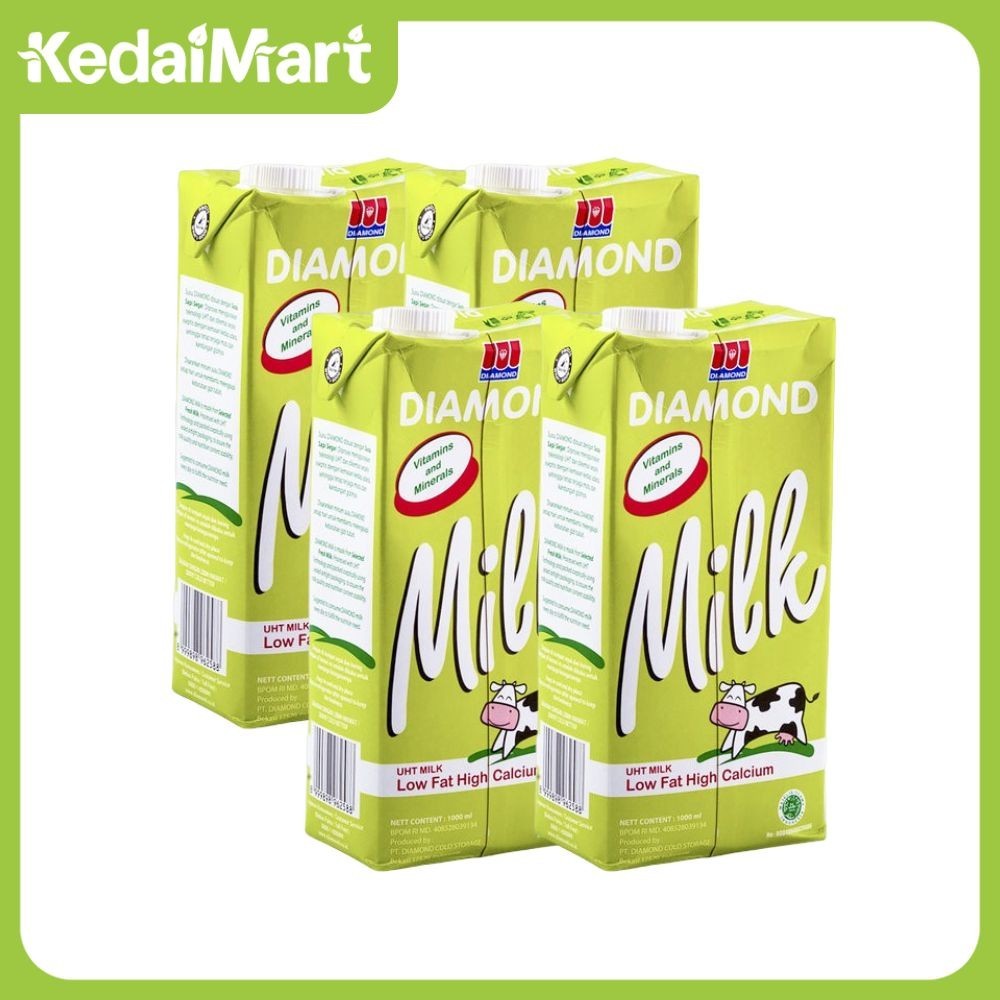 

KM Paket Bundling Diamond Susu UHT Low Fat 1 L x 4 Pcs