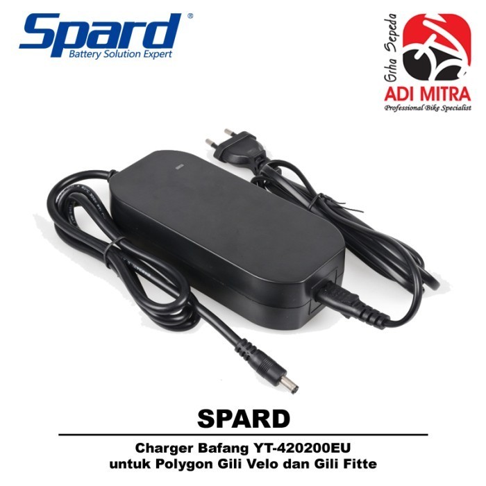 Spard YT-420200EU Charger untuk Sepeda E-bike Polygon Gili Velo/Fitte/Dash Kalosi Miles (1st gen)/Ac