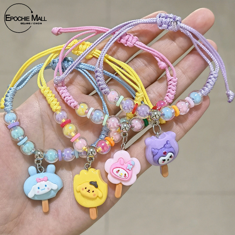 COD Sanrio Gelang Couple Tangan Tali Model Korea Gelang Tangan Tali Model Korea / Gelang Tali Korea 