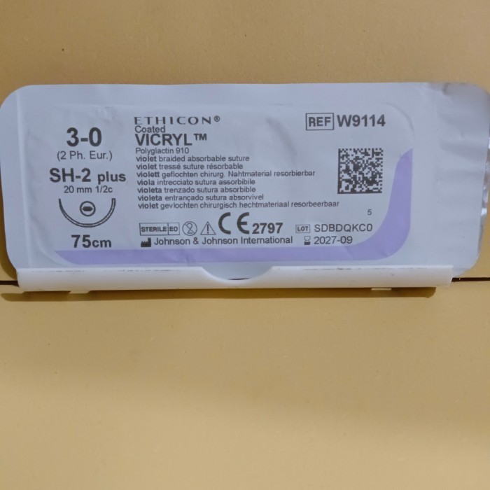 VICRYL 3/0 W9114 ( PGA absorbable)