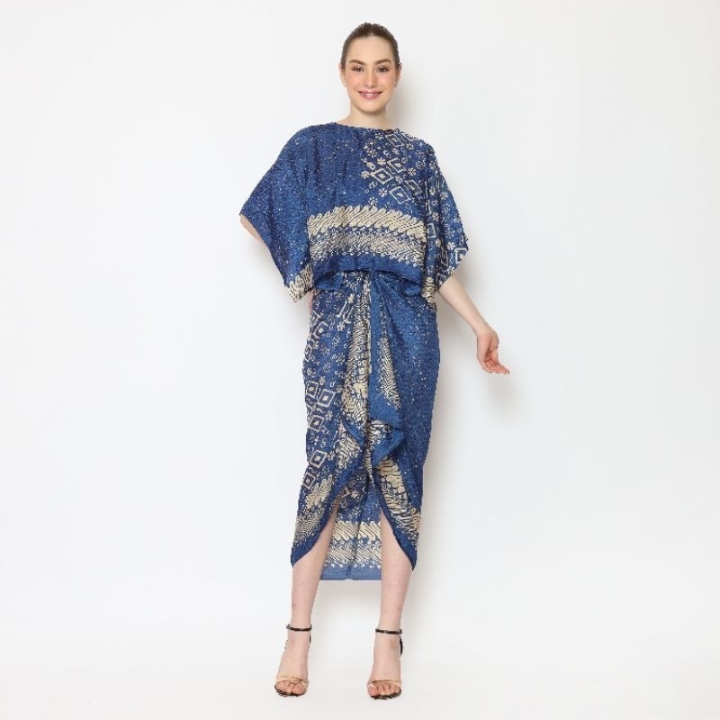 Setelan Baju Batik wanita Atasan Set Rok Batik Viscose Modern Kondangan Pesta Premium