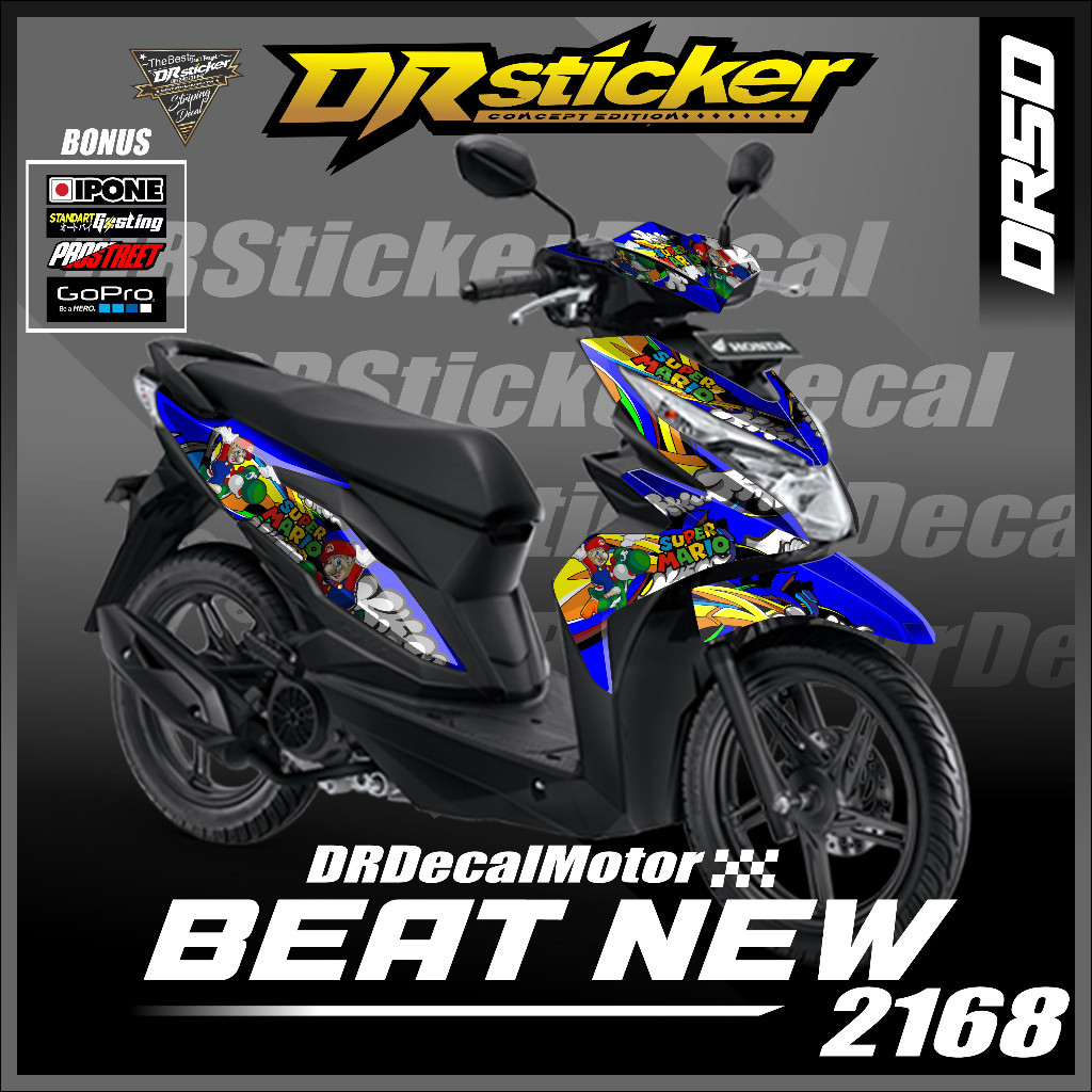Decal Beat Fi Esp Street Full Body 2017-2019 - Aksesoris Motor Honda Beat Lis Variasi supermoto Terb