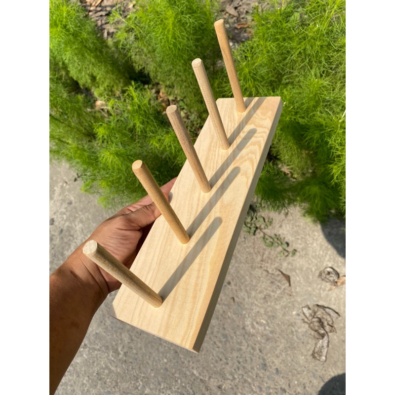 Rak Gelas Kayu jati belanda