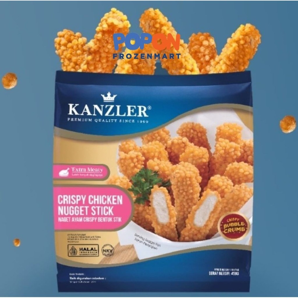 

KANZLER CRISPY CHICKEN NUGGET STICK 450GR