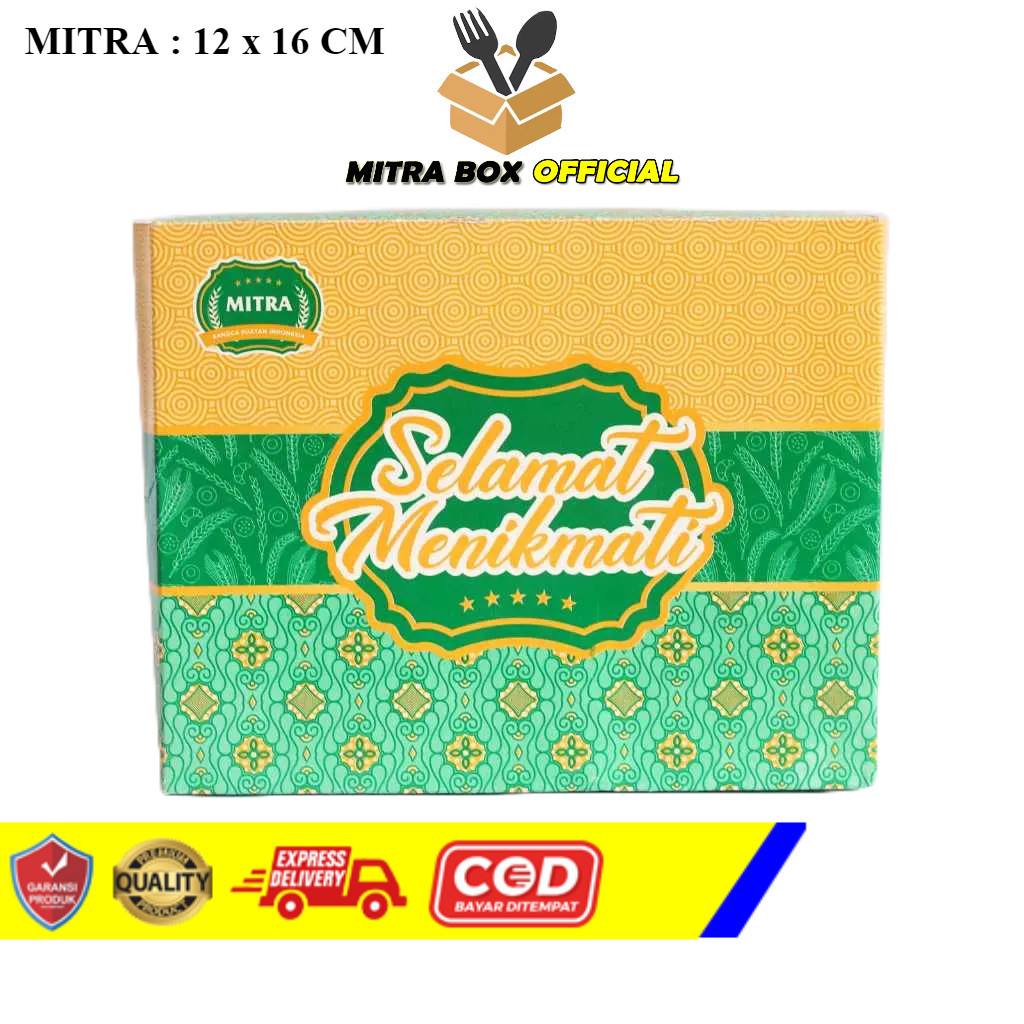 

Dus Box Snack Kotak Kue Roti Dus Kue Motif ukuran 18x18 cm MITRA ISI 100PCS