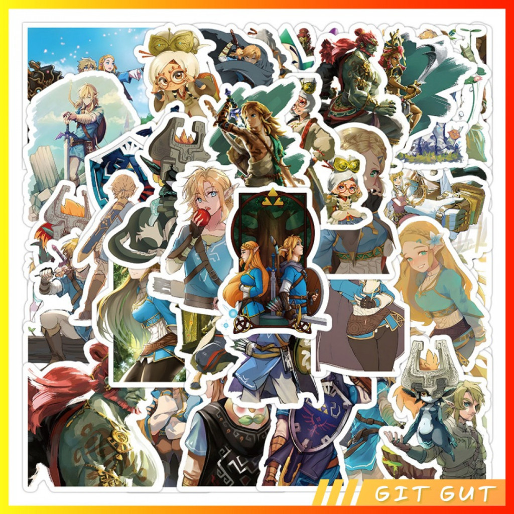 

Sticker Pack C Stiker 50 pcs The Legend of Zelda Tears of The Kingdom