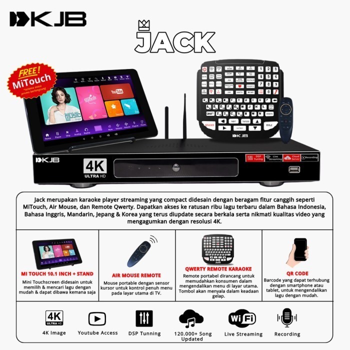 KJB HM88 / HM 88 / HM-88 Jack Karaoke Player Original