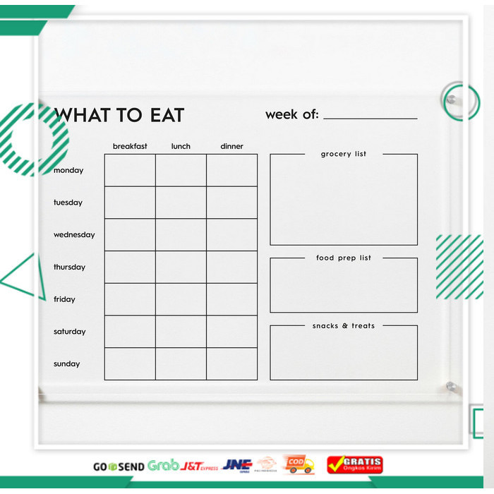 

Paling Murah Daily Planner Akrilik | ll Planner Acrylic Dinding - 21x30