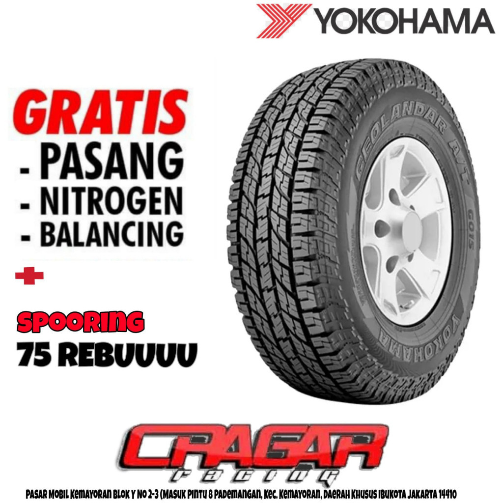 spesial diskon ramadan YOKOHAMA GEOLANDAR A/T -G015 121S jual ban mobil ring 17 265 70 R17