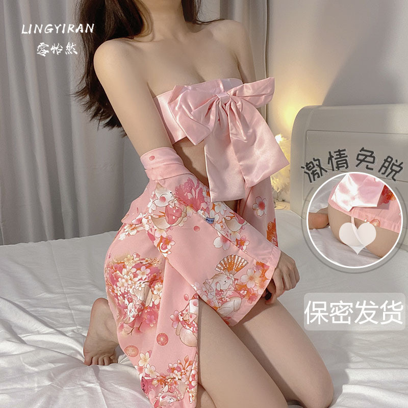 Lingeri Seksi Baju Dinas Istri Model Kimono Jepang