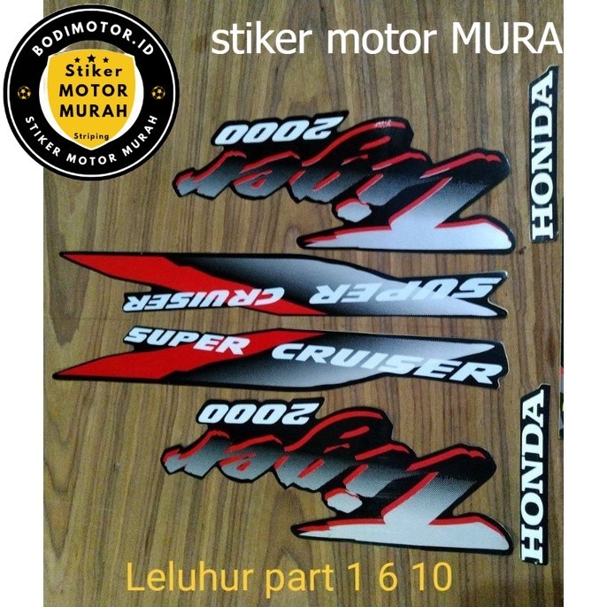 Striping Honda Tiger Lawas Tiger 2000 warna original motor