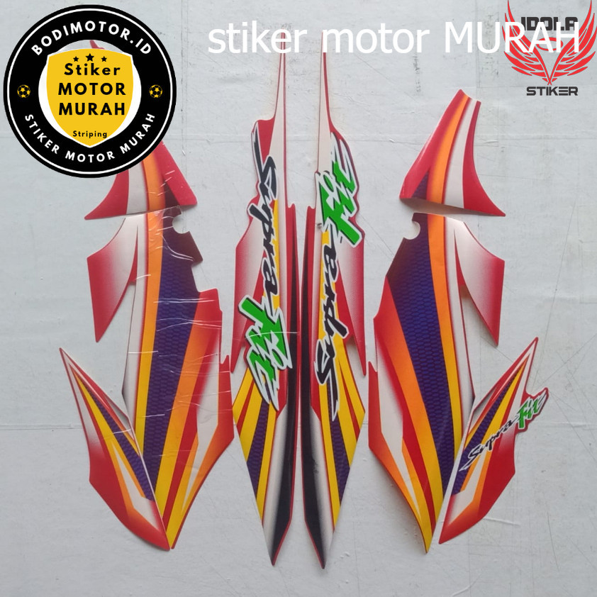 Stiker Striping Honda Supra Fit 2004 - List Stiker Standar Supra Fit 2004 - Striping Standar Supra F