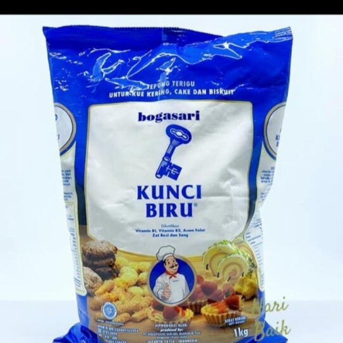 

Tepung terigu bogasari kunci biru kemasan 1 kg