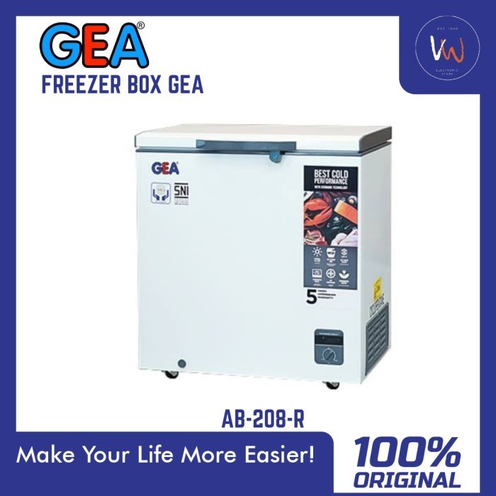 Freezer Box Gea AB-208 R / Freezer Daging / Pembeku Makanan