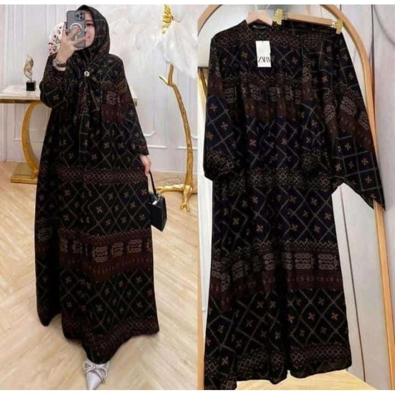 Ellena Dress Set Hijab Gamis set hijab Etnik