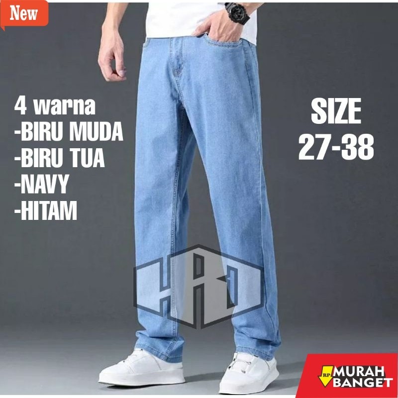 Celana denim pria- CELANA JEANS PRIA PANJANG STANDAR REGULER BASIC PANTS / JEANS PRIA PANJANG COWOK 