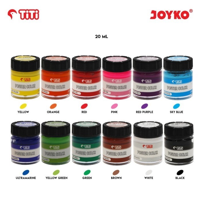 

Joyko Titi Poster Color POC-10ML-12 Cat Poster 12 Warna Berkualitas