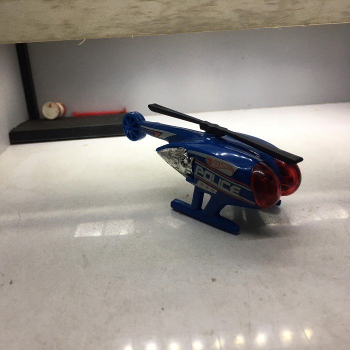 hotwheels helikopter polisi diecast loose junk 12B -OS25