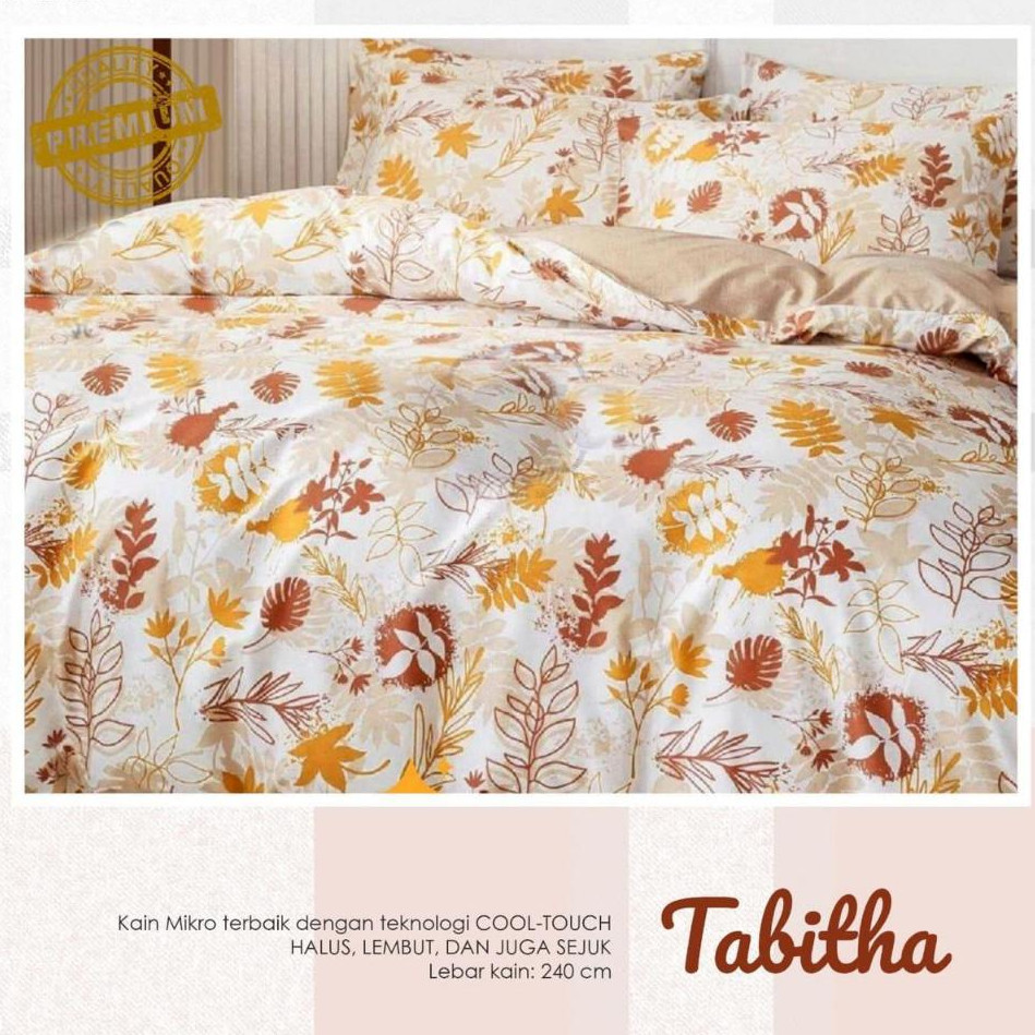 Bedcover Two Tone Motif tabita mix cream BeSTAR Paket  Kumplit Sprei Sarung Bantal  Sarung Guling Be