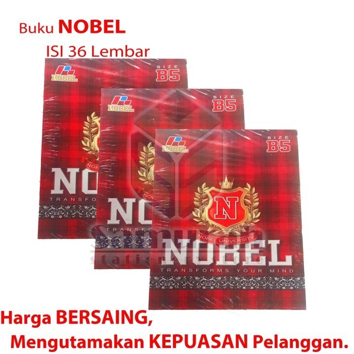 

Buku Tulis Nobel B5 isi 36 Lembar Per Pak - 10 Buku Ukuran Boxy Campus