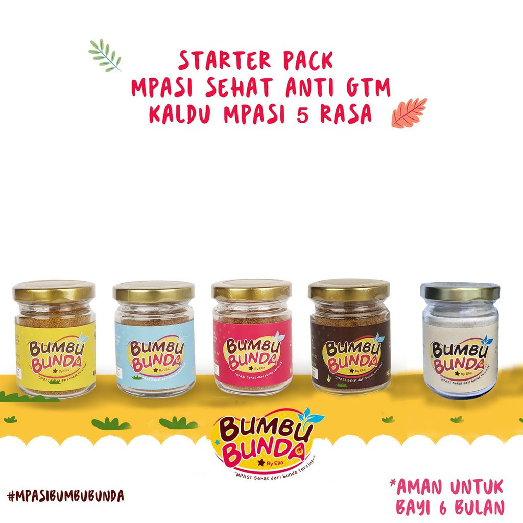 

Bumbu Bunda Elia Organic Food Powder Rempah MPASI Kaldu MPASI / Kaldu Ayam Kampung Jamur Daging Sapi / Kaldu Bubuk Untuk MPASI