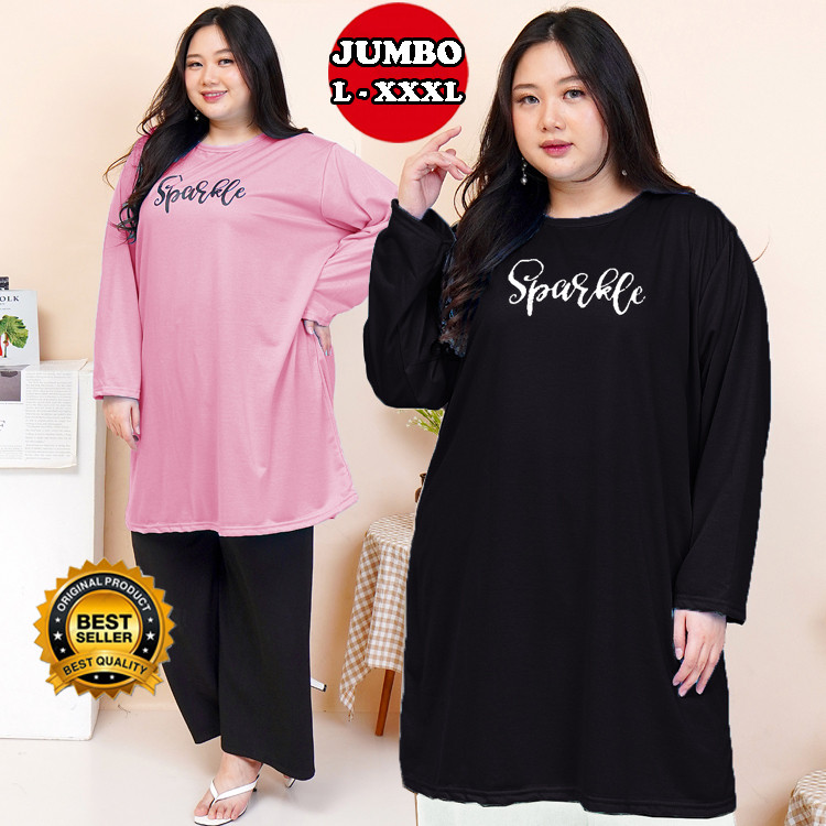 TUNIK JUMBO WANITA LD 120 - 130 - 140 TUNIK KAOS BIG SIZE XXL-XXXL MTP2002