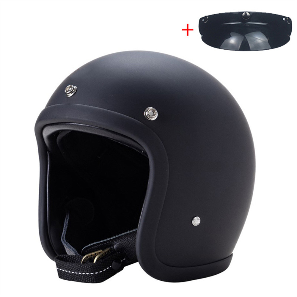 TT&COCASCOS 500TX Vintage Motorcycle Open Face Helmet Japan Technology Fiberglass Scooter Motorbike 