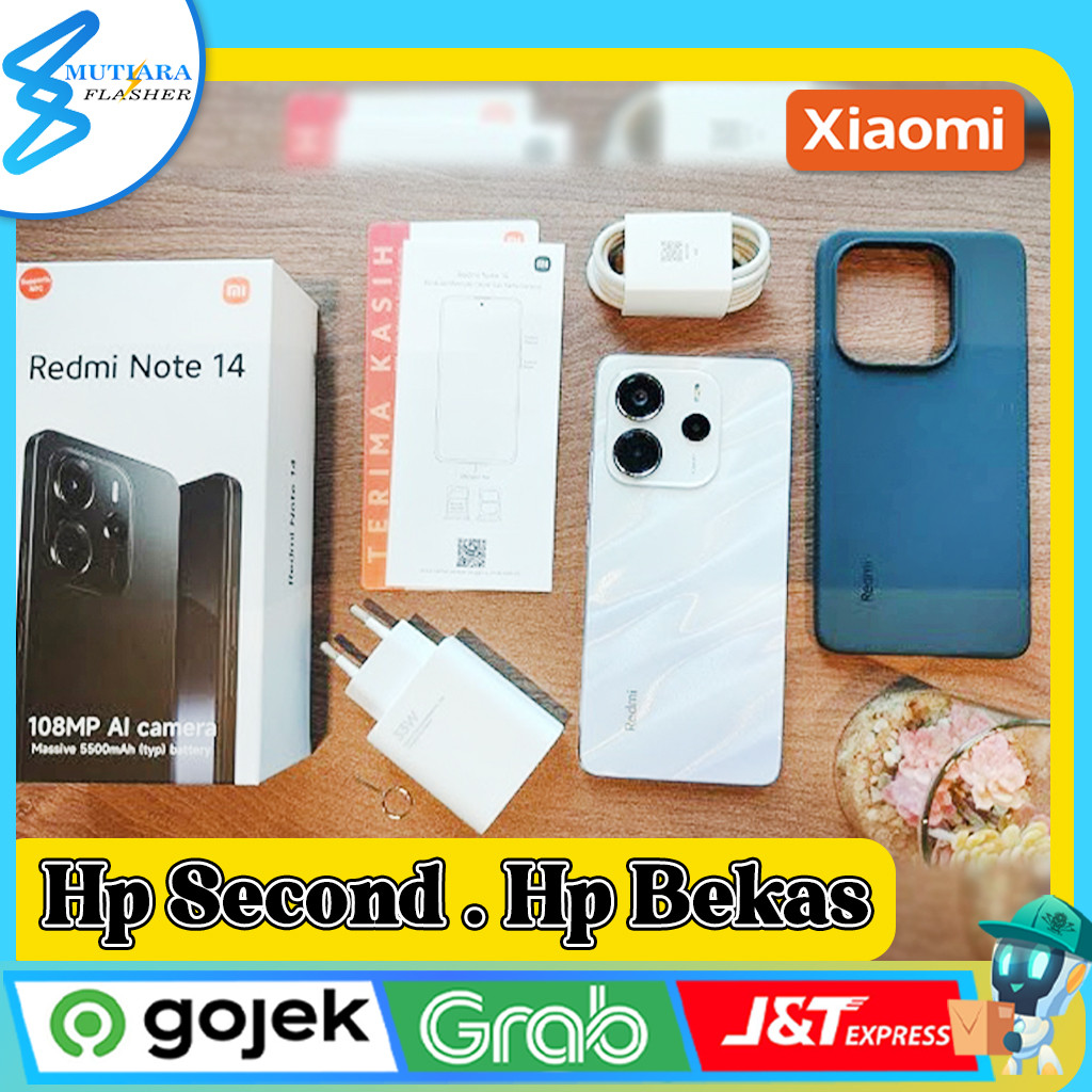 Xiaomi Redmi Note 14 4G | 5G Ram 8/128GB | Ram 8/256GB | Ram 12/512GB Second Original