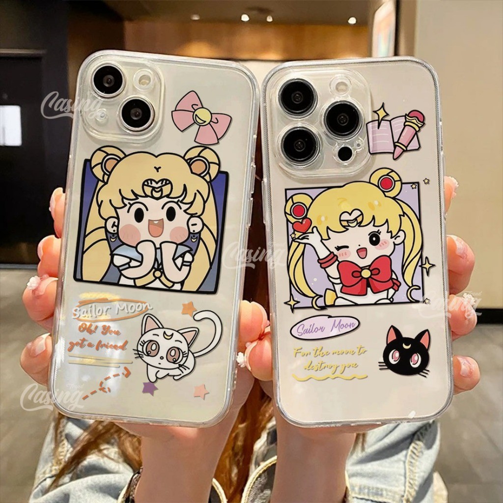 Case Clear Ready For Xiaomi Redmi A3 13c C65 12 Note 12Pro 9a 9c Casing Bening SailorMoon - SM1