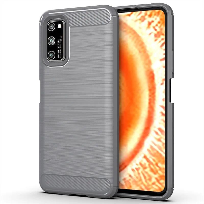 Casing HP Honor View30 Pro  honor v30 pro Honor v30pro Casing TPU Tekstur Serat Karbon Silikon Lembu