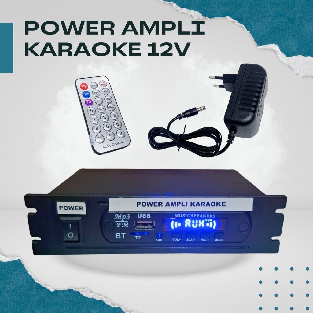 Amplifier Rakitan Karaoke + Echo & MP3 – Praktis, Langsung Pakai