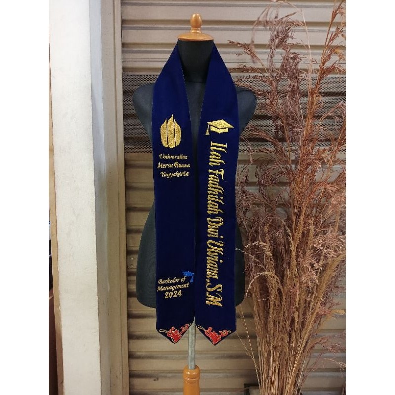 selempang wisuda leher/kalung 2 sisi batik Selempang Wisuda
