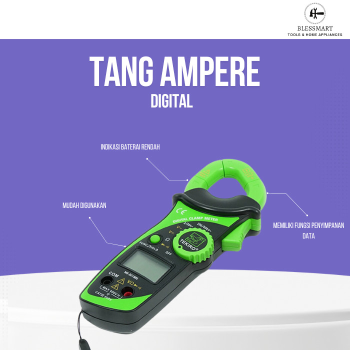 TEKIRO DIGITAL CLAMP METER / TANG AMPERE DIGITAL