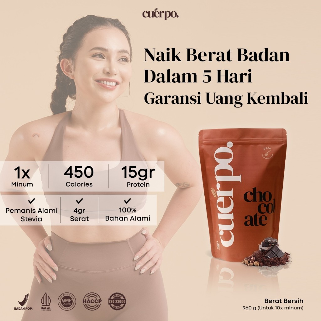 

Cuerpo Susu Tinggi Kalori & Protein 960 Gram Ampuh