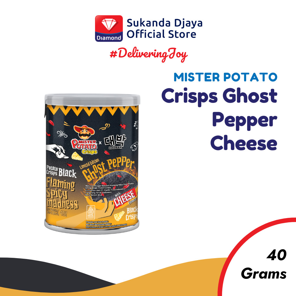 

Mister Potato Snack Crisps Ghost Pepper Cheese 40 Gr