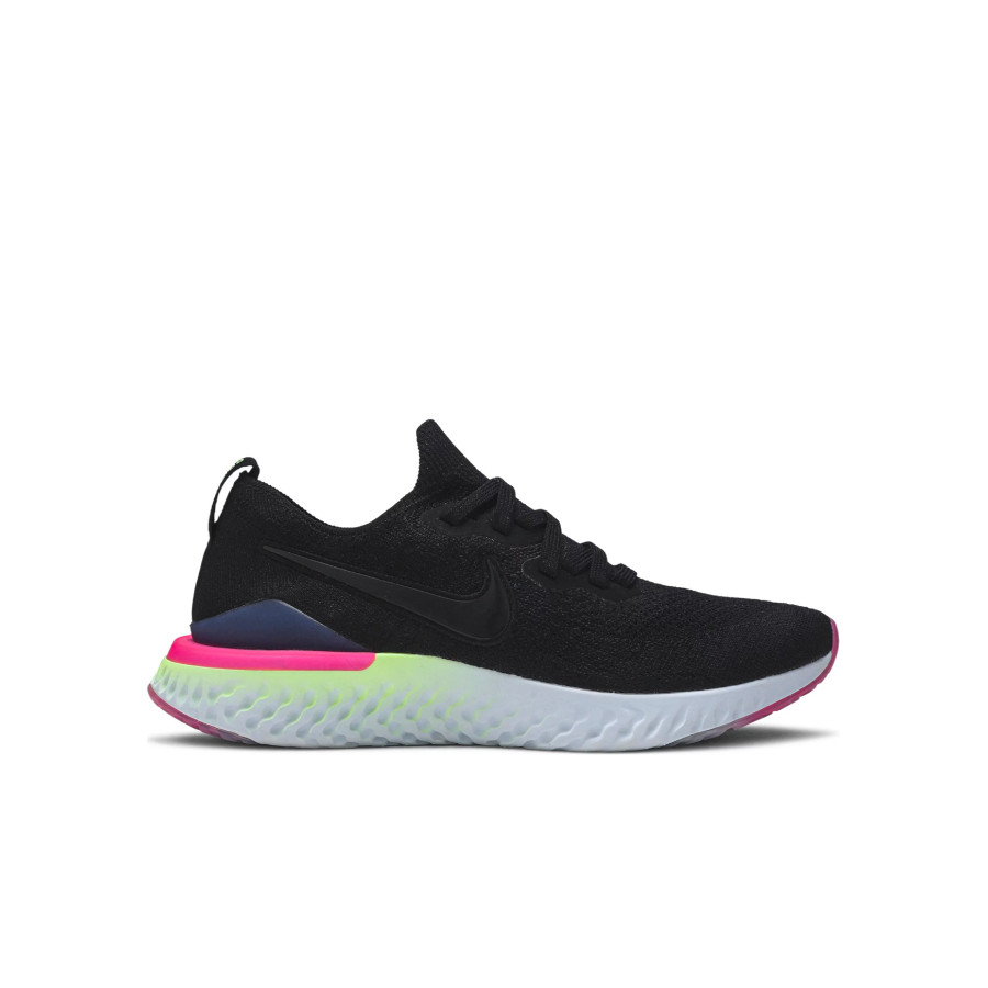 Nike Epic React Flyknit 2 Black Sapphire Hyper Pink