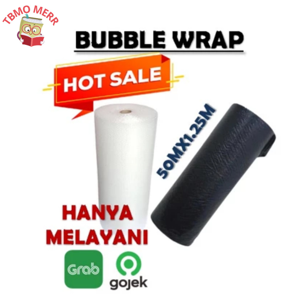

BUBBLE WRAP ROLL 2KG TEBAL HITAM BENING PUTIH SURABAYA MURAH [MAKS ORDER 1 ROLL]