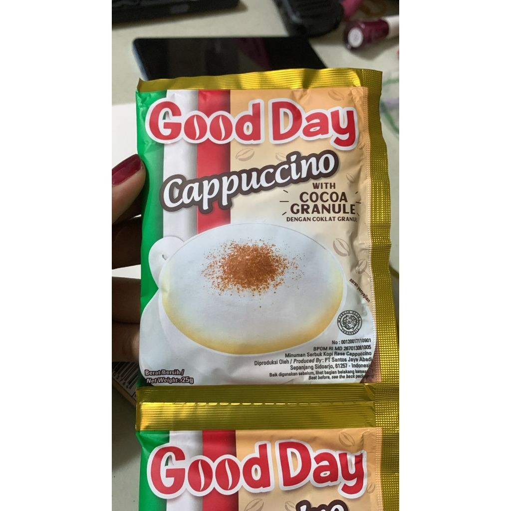

GFD OKHI - IND - GOOD DAY CAPUCINO 25gr CAPPUCINO RENCENG ( ISI 10 )