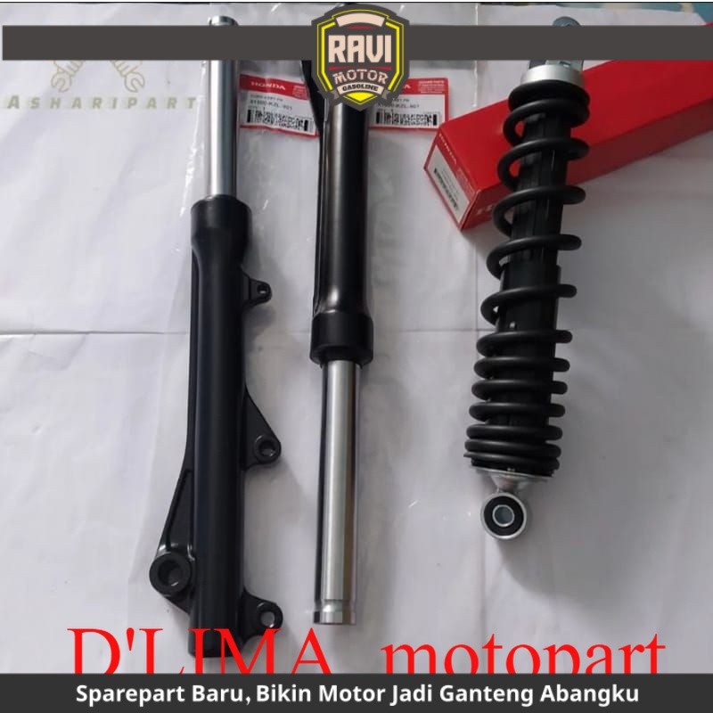 SHOCK DEPAN HONDA BEAT FI, SCOOPY FI + TABUNG SHOCK DEPAN BEST FI, SCOOPY FI PAKET HEMAT AS SHOCK HO