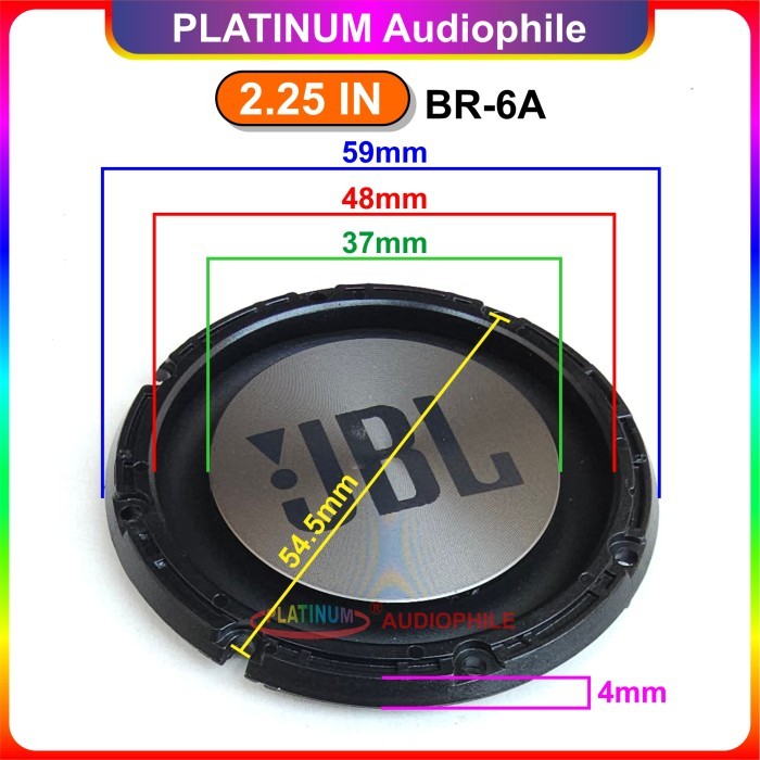 JT99 JBL Passive Bass Radiator 2.75" inch - 2.25 in BR-6A