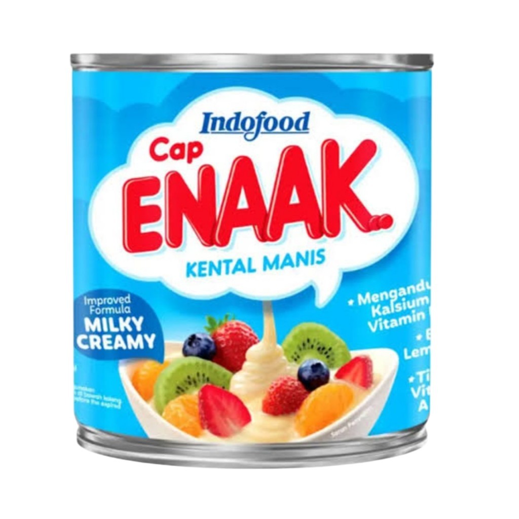 

[SKM] Cap Enaak Kental Manis Plain Can | Kaleng 375gr