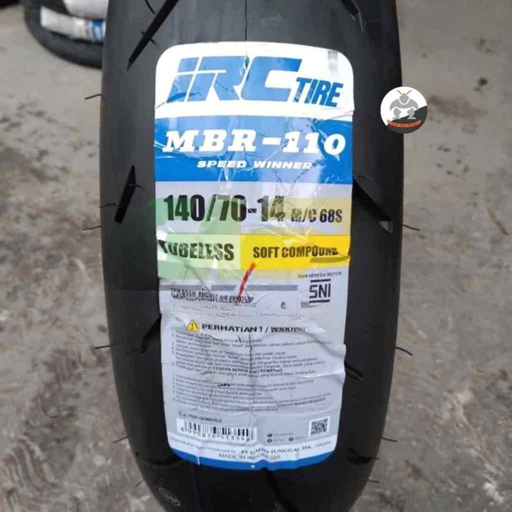 Ban Motor IRC MBR110  size 140/70 R14 - Tubeless Ban Belakang NMX, PCx 150/160, Aerox 155,  Adv 150/