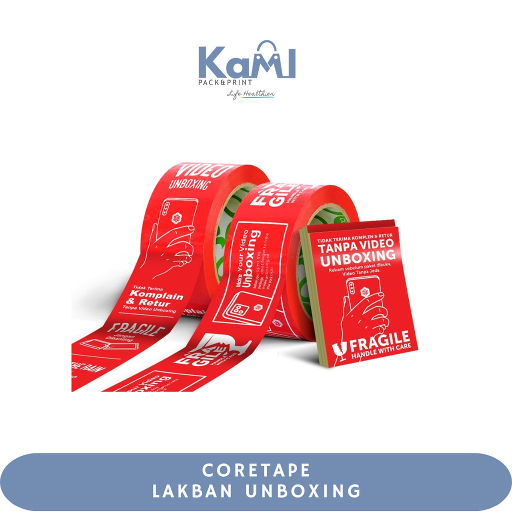 

Cortatape Lakban Fragile Indo LB 2 Inch X PJ 72 yard X Tebal 50 Mic