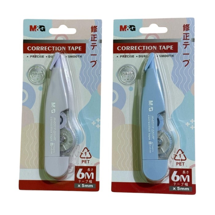 

M&G correction tape Master clean pastel colour / tipe-x kertas M&G master clean warna pastel 6m