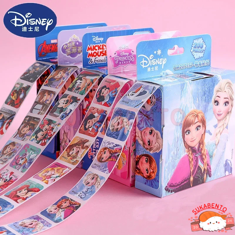 

SBT Stiker anak-anak karakter Disney 1 box isi 200 stiker frozen elsa sofia princess toystory mcqueen cars stickers Bonus anak-anak stiker tempel hadiah anak tempel
