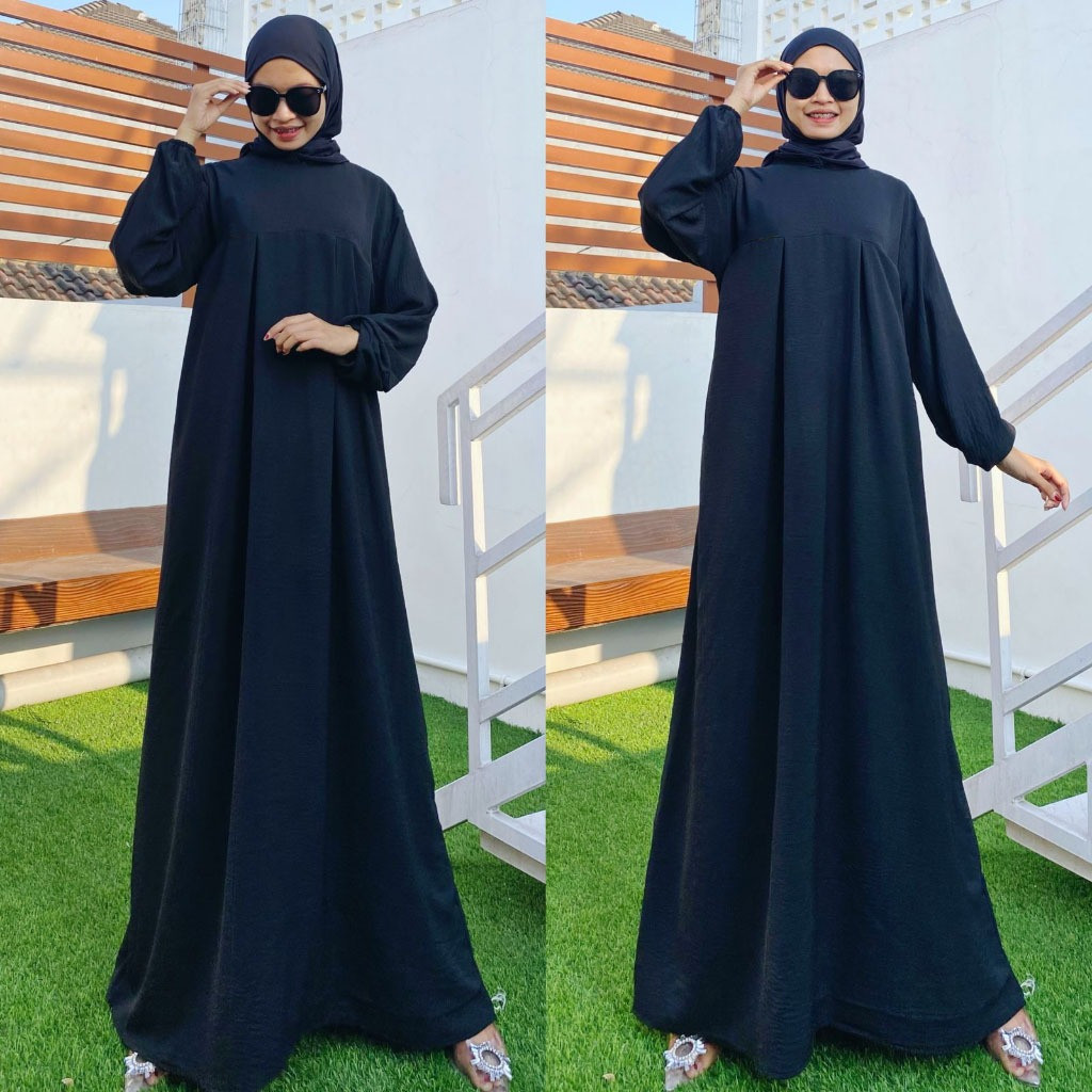 Gamis Dress Wanita Remaja Lebaran / Gamis Kekinian Cewek / Gamis Perempuan Modern