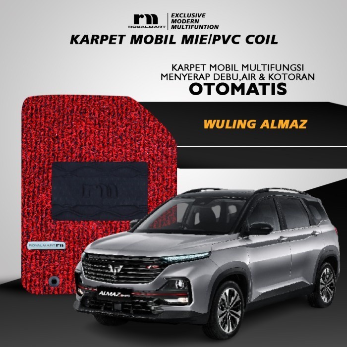 Royal Mart - Karpet Mobil Wuling Almaz Full Set / Carpet Mie Bihun Premium Keset PVC Anti Slip Akses