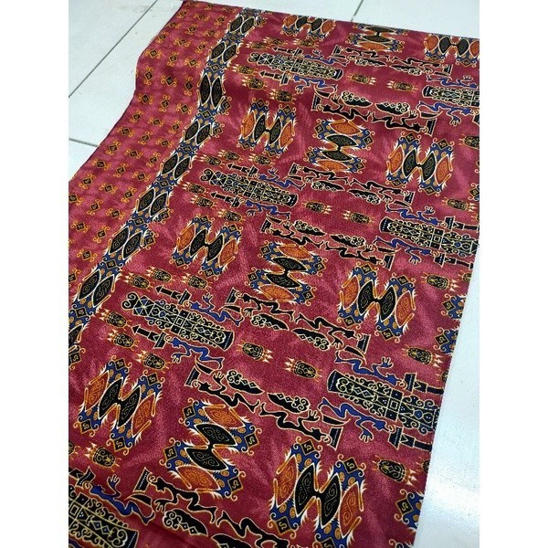 Kain Batik Papua. Batik Katun Motif Papua. Batik Daerah Tradisional - Hijau